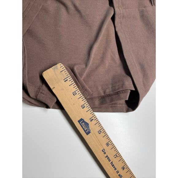 Brown Sleeveless Mini Dress with built in bodysuit with shorts - Picture 13 of 15